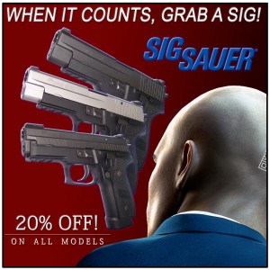 PBDionisio Gun Store All In Summer Sale: Sig Sauer 20 Percent Off Sale