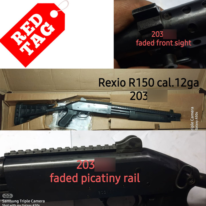REXIO SHOTGUN, Model "R150", Cal. 12ga., 15" Barrel, Blue Finish, Retractable Butt Stock, 5+1