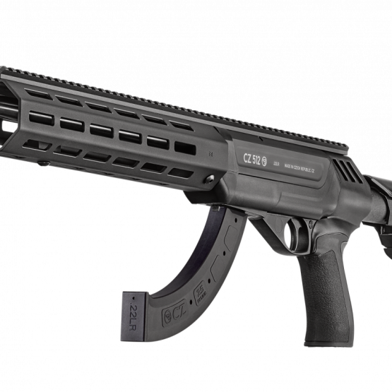 CZ Rifle 512 TACTICAL Black, Cal.22LR 25 rds. Semi-Auto, 16.55" bbl. Polymer Stock, Adjustable Trigger & Cheekpiece, Picatinny Rail, Detachable Magazine, #5124-8003-VXAMKCX