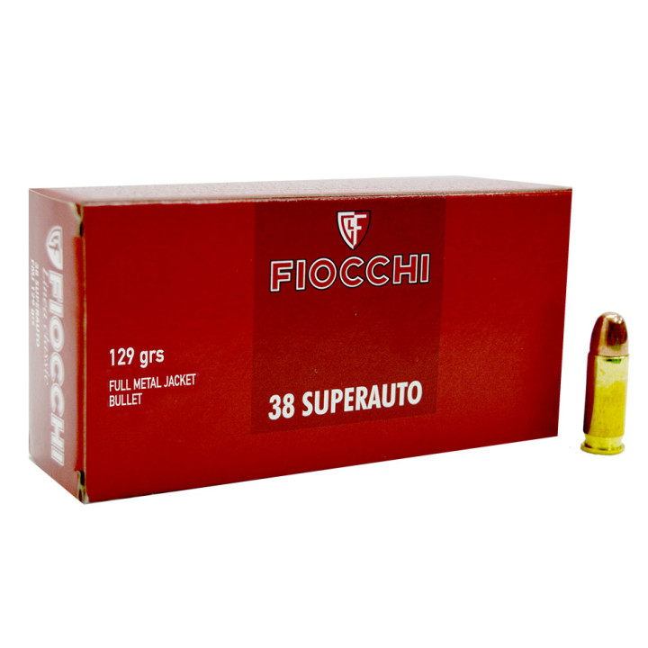 FIOCCHI Cal. 38 Super, FMJRAM, 129g., 365 m/s #709080