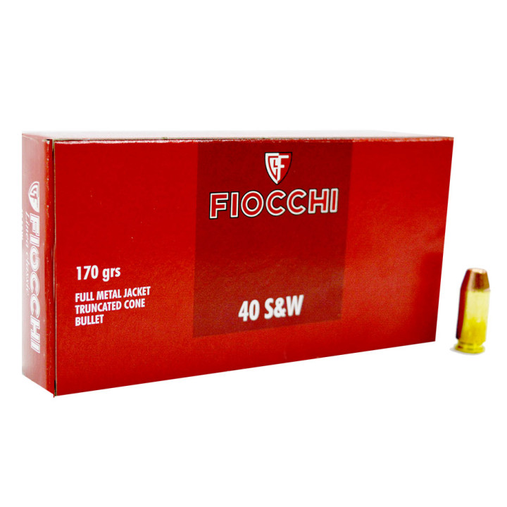 FIOCCHI 40 S&W, FMJTC, 170g., 330 m/s #700402