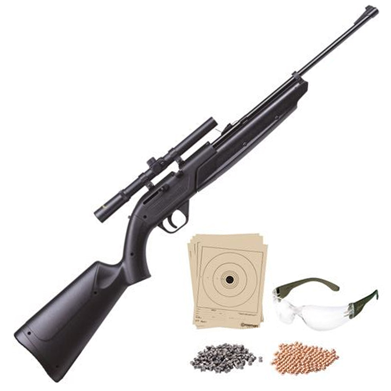 CROSMAN AIR RIFLE, PUMP MASTER Model "760BKT", 177 Pellets or BB