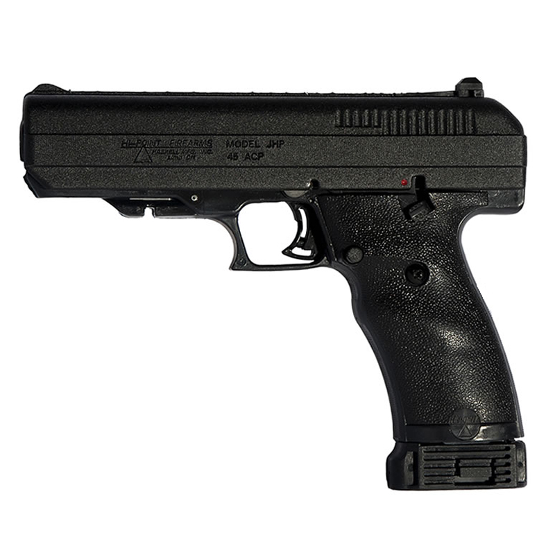 HI-POINT Pistol JHP Blued, Cal. 45, 9-rds, 114.3 mm bbl. High-Impact  Polymer Frame, 3-dots, Fully-Adjustable Rear Sights, Manually Operated  Thumb Safety, Semi-Auto - PBDionisioCo