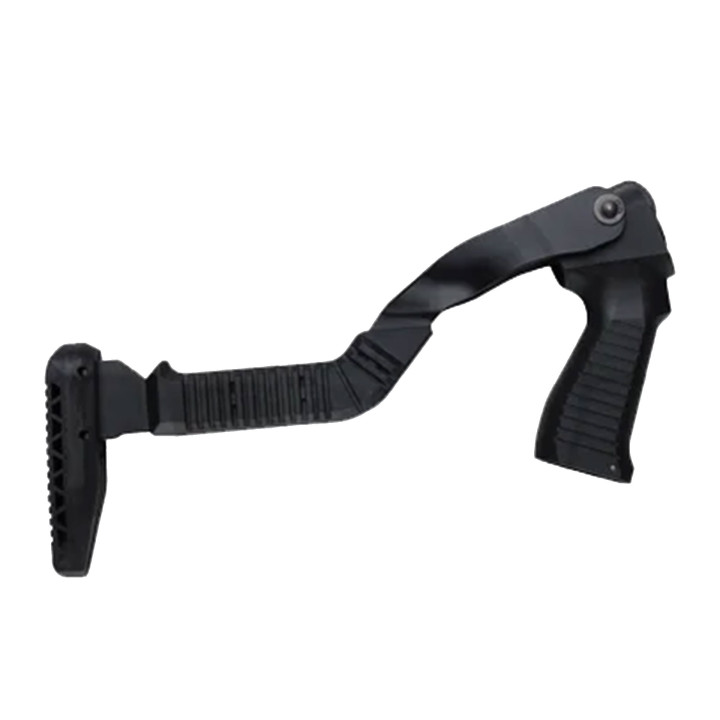 AKKAR COLLAPSIBLE STOCK, with recoil pad/screw, Part No. "4","1" & "2"