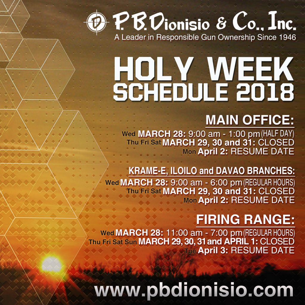 HOLY WEEK SCHEDULE 2018 picture