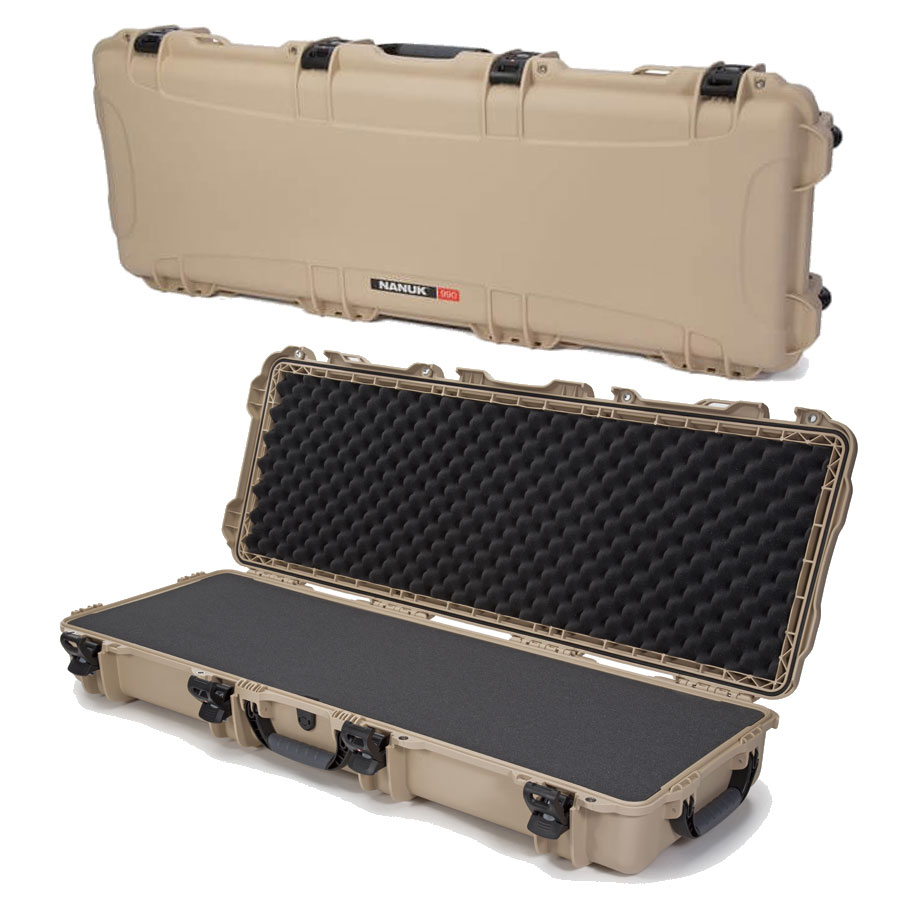 NANUK 990, Nanuk Case w/foam - Tan (47.1 x 17.3 x 6.6 INches)