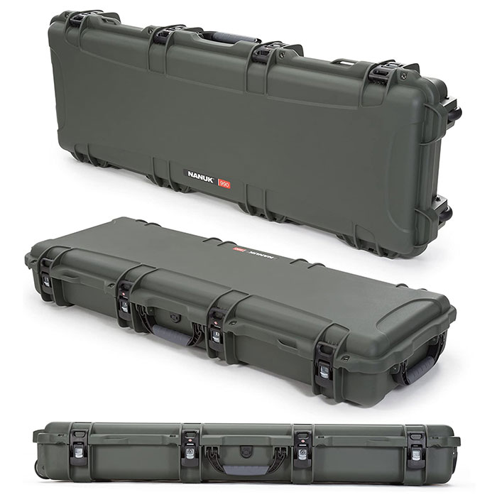 NANUK 990 Case w/foam - Olive (44.0" x 14.5" x 6.5 INT.)
