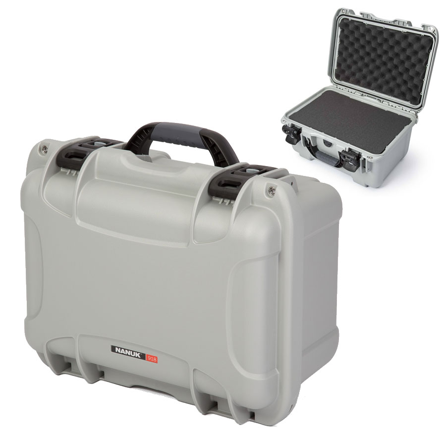 NANUK 18, Nanuk Case w/foam - Silver