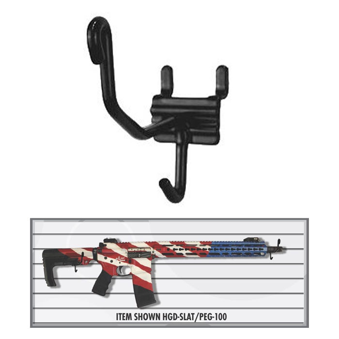 PRO-SHOT, "Horizontal Long Gun Display- Slatwall / Pegboard 100 Bulk"