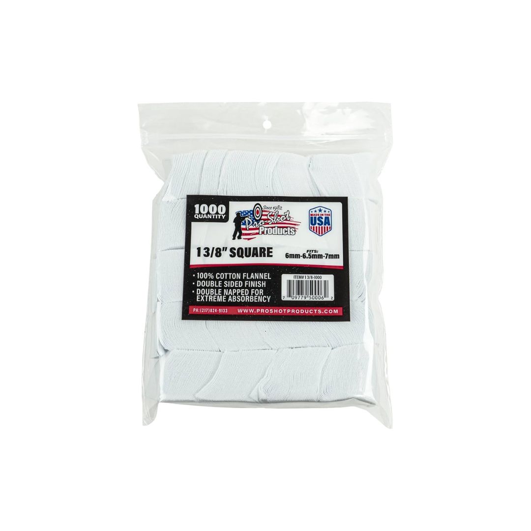 PRO-SHOT, TREATED GUN CLEANING PATCHES, 11/8", Cal. 223/5.56mm, 80/pack, "TT1 1/8-80" #MarkDown