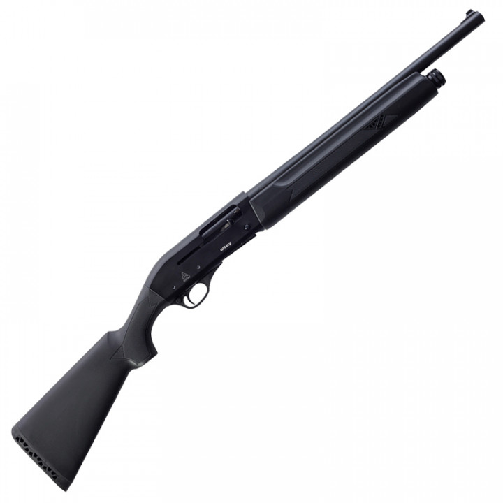 AKKAR Shotgun ALTAY 212 Black Cal.12 gauge, 5+1 rds. Semi-Auto, 18.5"bbl. Matte Bluing Barrel Finish, Matte Black Receiver, Synthetic Black Stock, 5 Mobile Chokes, 7mm Vent Rib Bead Sight