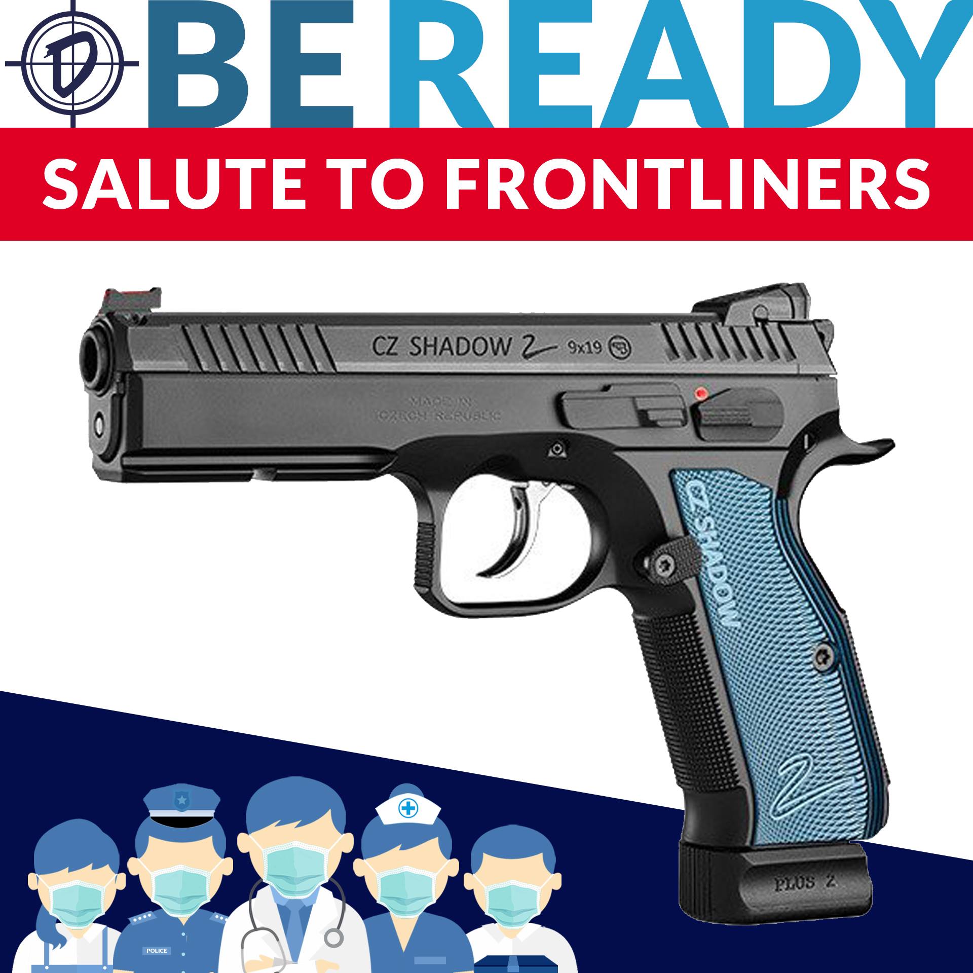 P.B.Dionisio & Co.'s Salute to Frontliners Promo Sale CZ Shadow 2 Blue