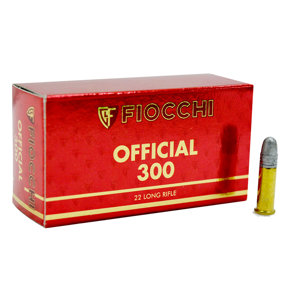 FIOCCHI Cal. 22LR, OFFICIAL 300, LRN, 40g., 300 m/s #302601 - PBDionisioCo