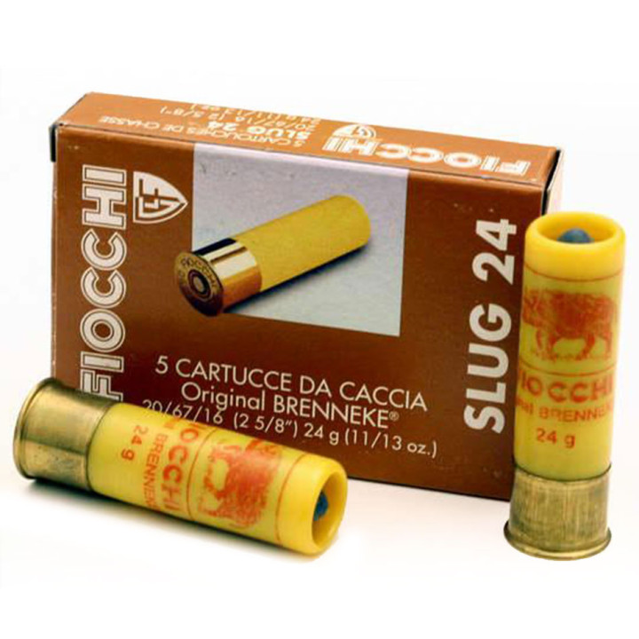 FIOCCHI, Cal. 20ga., Slug 24, 24grs.
