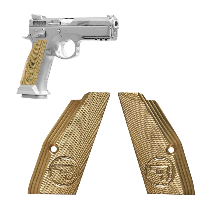 CZ GRIPS CZ 75TS short, brass #1091-1241