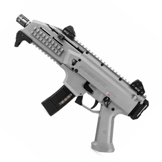 CZ Pistol SCORPION EVO 3 S1 Grey, Cal.9mm, 20-rds. 195.58 mm bbl. Polymer Frame, Low-Profile Sights, Picatinny Rail, Ambi-Safety and Charging Handle, Semi-Auto #3664-0702-AXKLDD5