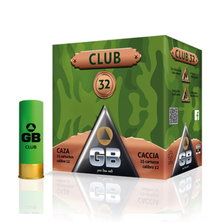 GB CLUB 32 (UNO) cal.12GA., 70mm / 2.75", 32g., #6, 405 m/s