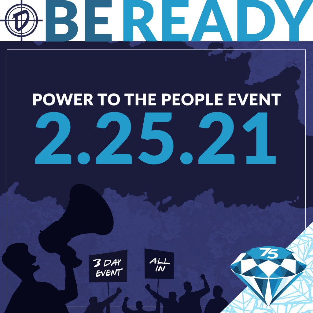 Be ready for our Power to the People Event!