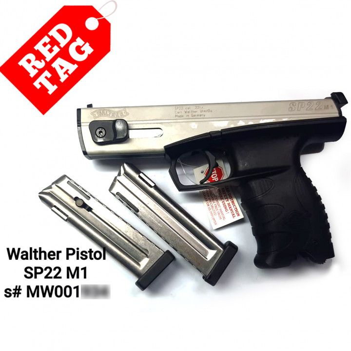 Walther SP22 M1 - Cal.22 LR Duotone *Complete package, good condition.