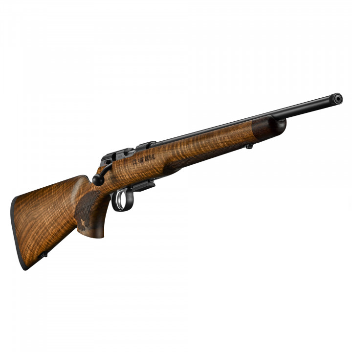 CZ SA RIFLE MODEL "457 ROYAL", Cal.22WMR., Walnut Stock, Bolt Action 525mm / 20"bbl., Adjustable Trigger, 5 rds. Detachable Mgzn., No Sight, Threaded Barrel