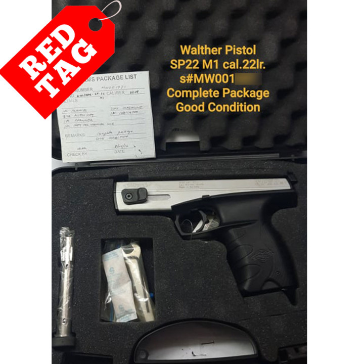 Walther SP22 M1 - Cal.22 LR Duotone *Complete package, good condition.
