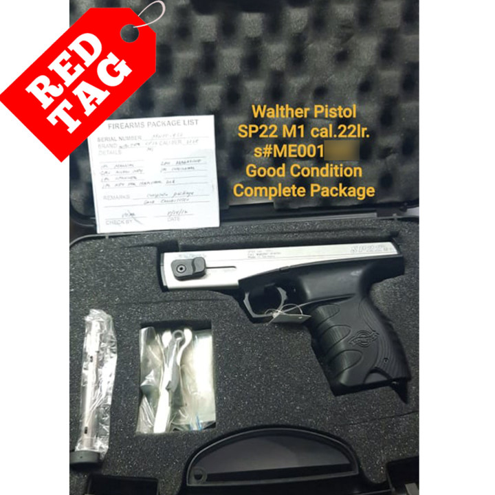 Walther SP22 M1 - Cal.22 LR Duotone *Complete package, good condition.