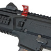 HBI DELTA 6.5mm Extended Charging Handle Red for scopion Evo 3 - Image 2