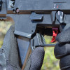 HBI Duckbill Mag Release Lever Aluminum - Black for scopion Evo 3 - Image 2