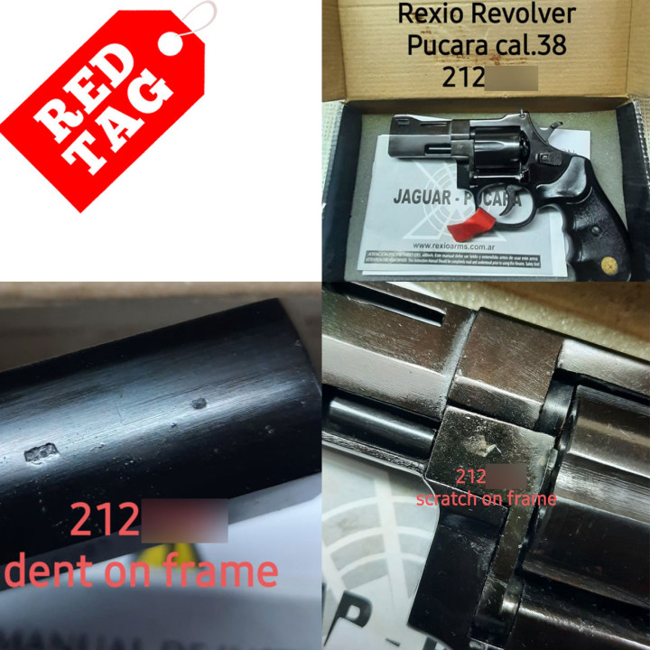 REXIO REVOLVER Model "Pucara" Cal.38SPL 21/2" Blue Finish-Plastic Grip