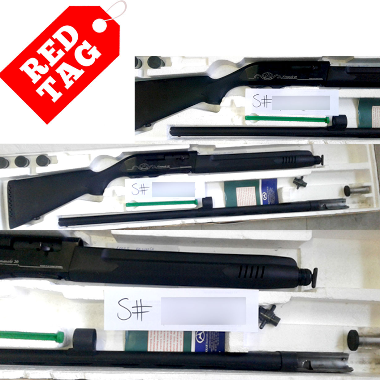 AKKAR SHOTGUN, Model "Komanchi", 20" Cal. 20ga, 3"mag.,Polymer stock, vent rib *Unit has scratch on both side of receiver & barrel / Complete Package