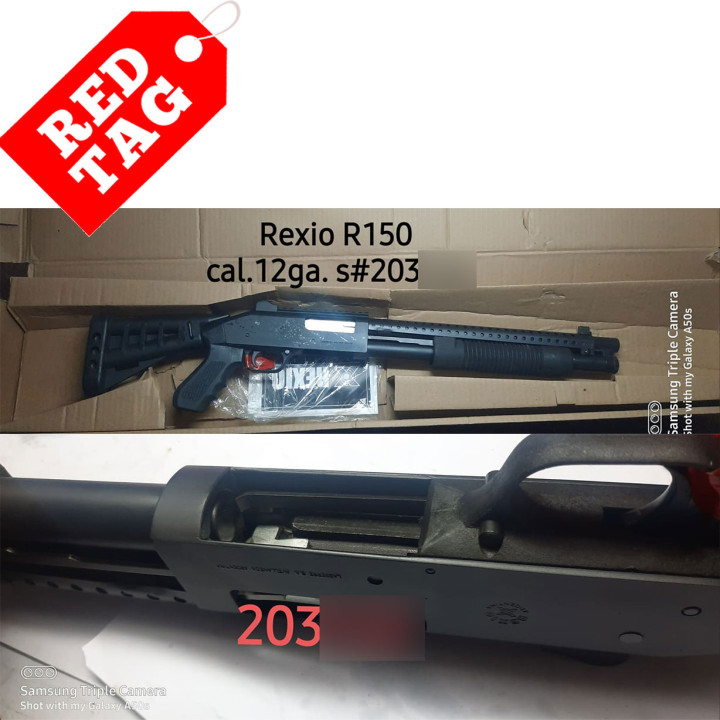 REXIO SHOTGUN, Model "R150", Cal. 12ga., 15" Barrel, Blue Finish, Retractable Butt Stock, 5+1