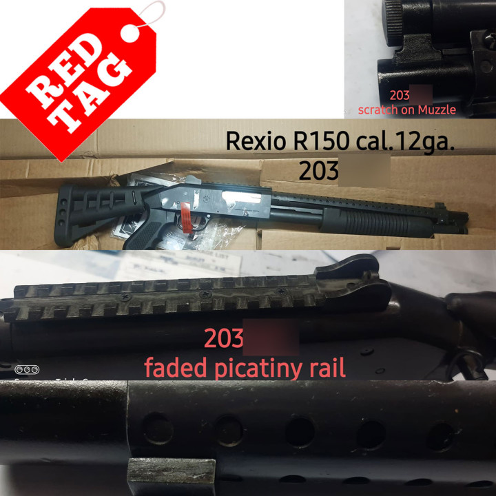 REXIO SHOTGUN, Model "R150", Cal. 12ga., 15" Barrel, Blue Finish, Retractable Butt Stock, 5+1