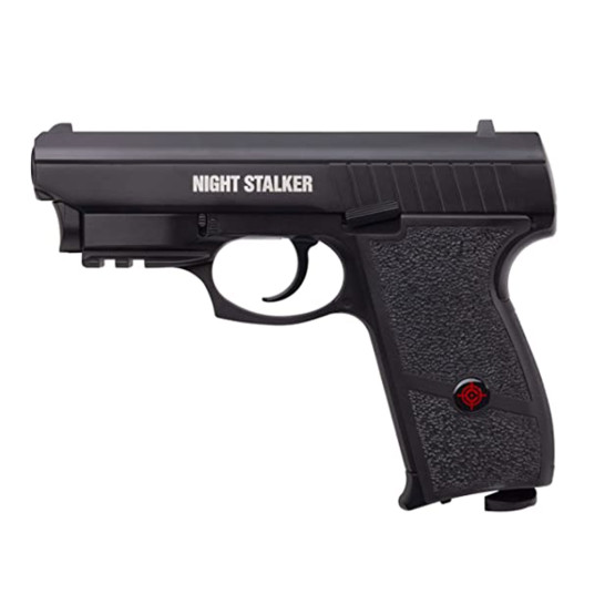 Crosman® PFM520 Night Stalker CO2-Powered Air Pistol With Built-In Red Laser Sight (Class II <1 mW),Black