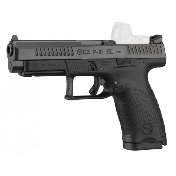 CZ Pistol P-10 SC Black Optic Ready Cal.9mm, 15rds. 134 mm, Polymer Frame, Luminescent Sights, Trigger safety / Trigger Bar Safety / Firing Pin Block, Striker-Fired #0594-0711-TDFBEHX