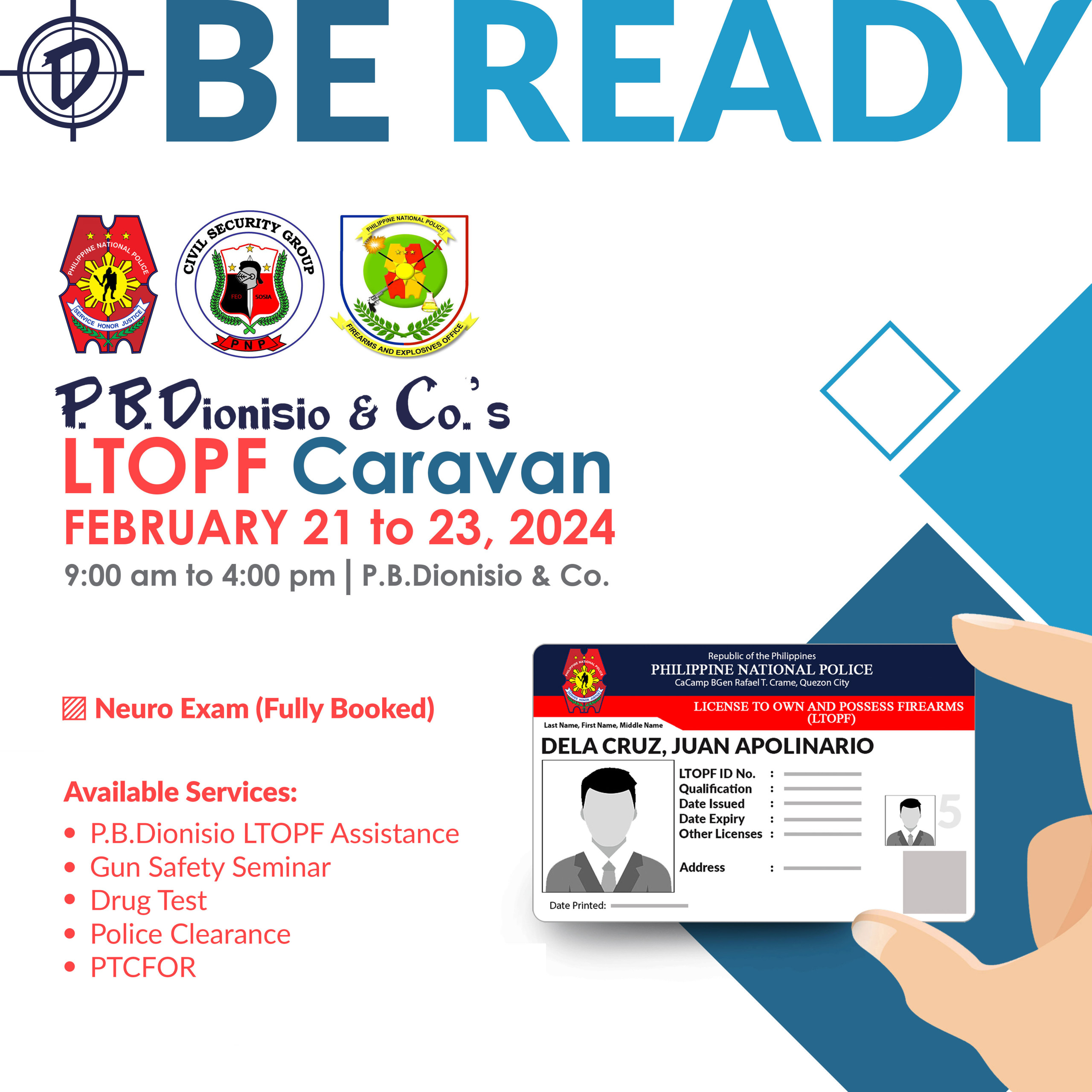 LTOPF Caravan on February 21 to 23, 2024 at P.B.Dionisio & Co.