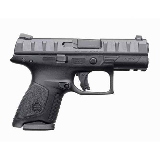BERETTA Pistol APX COMPACT Black Cal.9mm, 13rds., 94mm., Polymer Frame, Removable Front and Rear Sights, Striker Deactivation Button, Firing Pin Block Safety, Trigger Safety, Striker-Fired #APW7211111B311