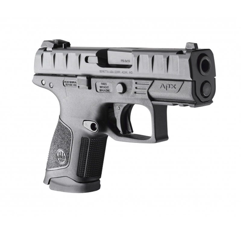 BERETTA Pistol APX COMPACT Black Cal.9mm, 13rds., 94mm., Polymer Frame, Removable Front and Rear Sights, Striker Deactivation Button, Firing Pin Block Safety, Trigger Safety, Striker-Fired #APW7211111B311 - Image 3