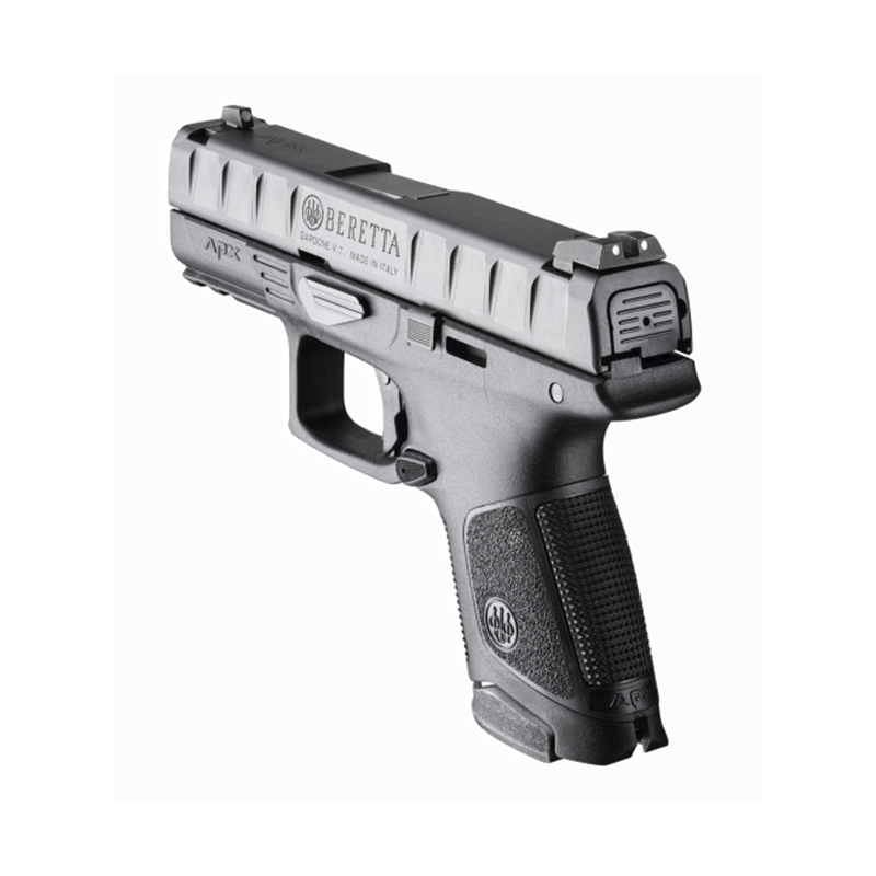 BERETTA Pistol APX COMPACT Black Cal.9mm, 13rds., 94mm., Polymer Frame, Removable Front and Rear Sights, Striker Deactivation Button, Firing Pin Block Safety, Trigger Safety, Striker-Fired #APW7211111B311 - Image 2
