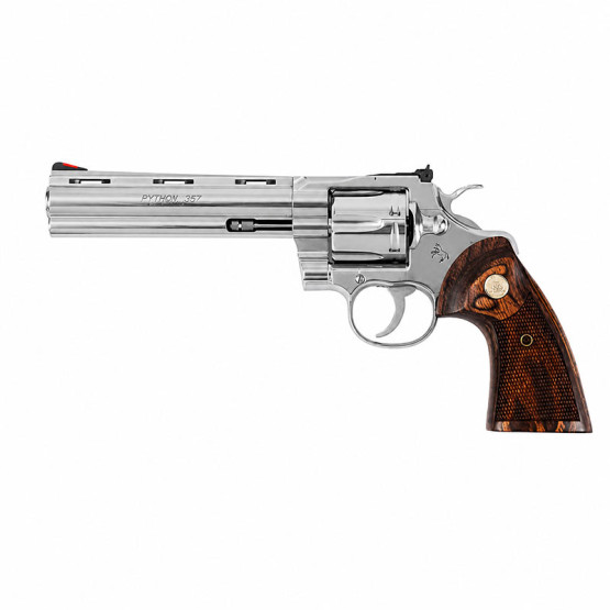 COLT REVOLVER MODEL "PYTHON-SP6WTS-E" Cal.357mag., 6rds., 6"bbl., S/S SA/DA B4000-0008M