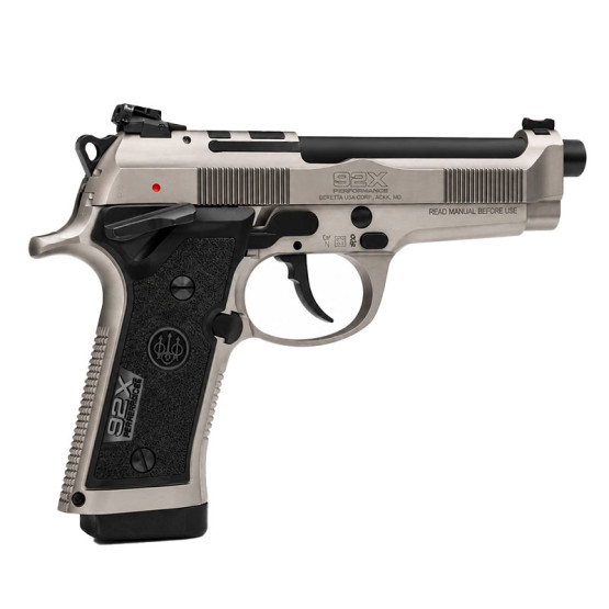 BERETTA PISTOL MODEL "92X" Performance Defensive, Cal.9mm, 15rds., 4.9" bbl. SA/DA, Polymer Case, Nistan Side Finish, Black Grip #A5W12511112211