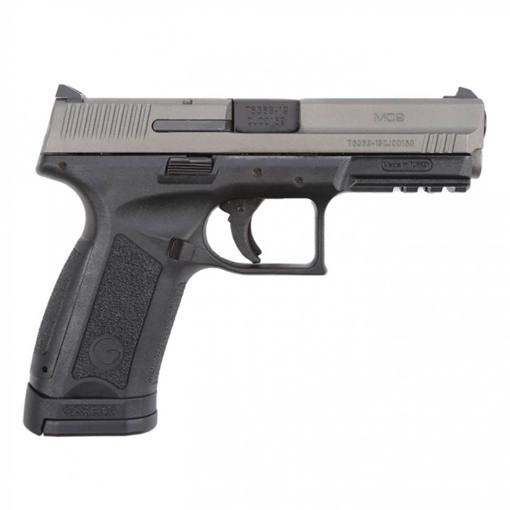 GIRSAN PISTOL MODEL MC9S TWO TONE Tungsten Slide Cal.9mm, 15-17rds., 4.25"bbl. Manual Safety Lever, Firing Pin safety, Polymer Frame  0GRSN-9MM-MC9S-TUN