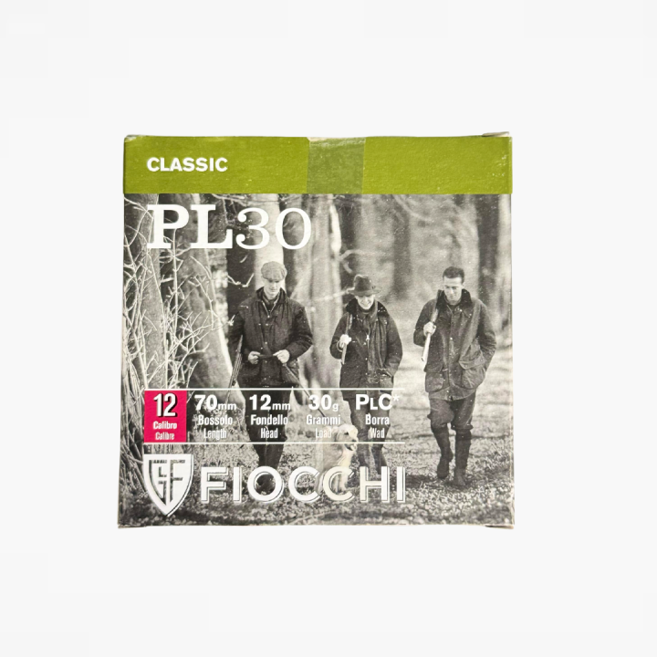 FIOCCHI Cal. 12ga PL30 30gr. 70mm length 12mm head 87002600