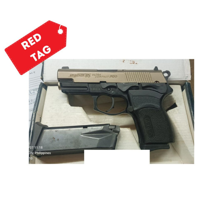 BERSA PISTOL, Ultra Compact PRO, Cal. 45, DT, 7rds #0BSA-45-UCP-D *Scratch on frame, rust marks on safety