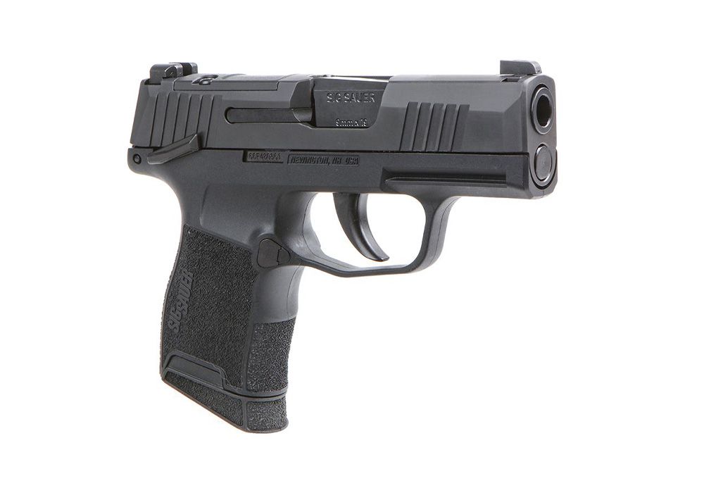 PISTOL SIG SAUER P365, Striker Fired, Cal. 9MM., SemiAutomatic, Optic Ready, Polymer Frame, Sub-Compact, 3.1" barrel, Nitron Finish, Black, XRAY3 Night Sights, 10rds., Manual Thumb Safety - Image 2