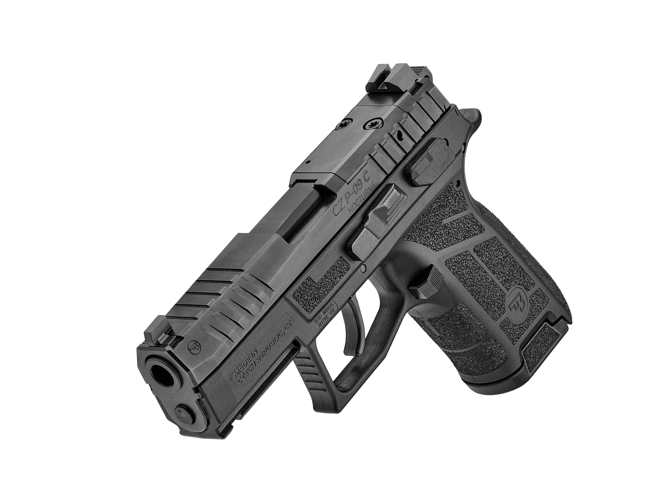 PISTOL CZ Model "P-09 C NOCTURNE" Cal.9MM, fiberglassreinforced polymer frame, 15 rds magazine capacity, Luminescent sight, Tritium sight, #0714-0750-TDRBEHX - Image 2