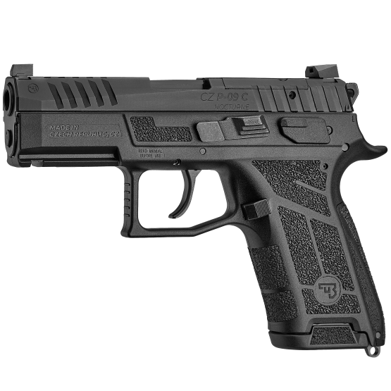 PISTOL CZ Model "P-09 C NOCTURNE" Cal.9MM, fiberglassreinforced polymer frame, 15 rds magazine capacity, Luminescent sight, Tritium sight, #0714-0750-TDRBEHX