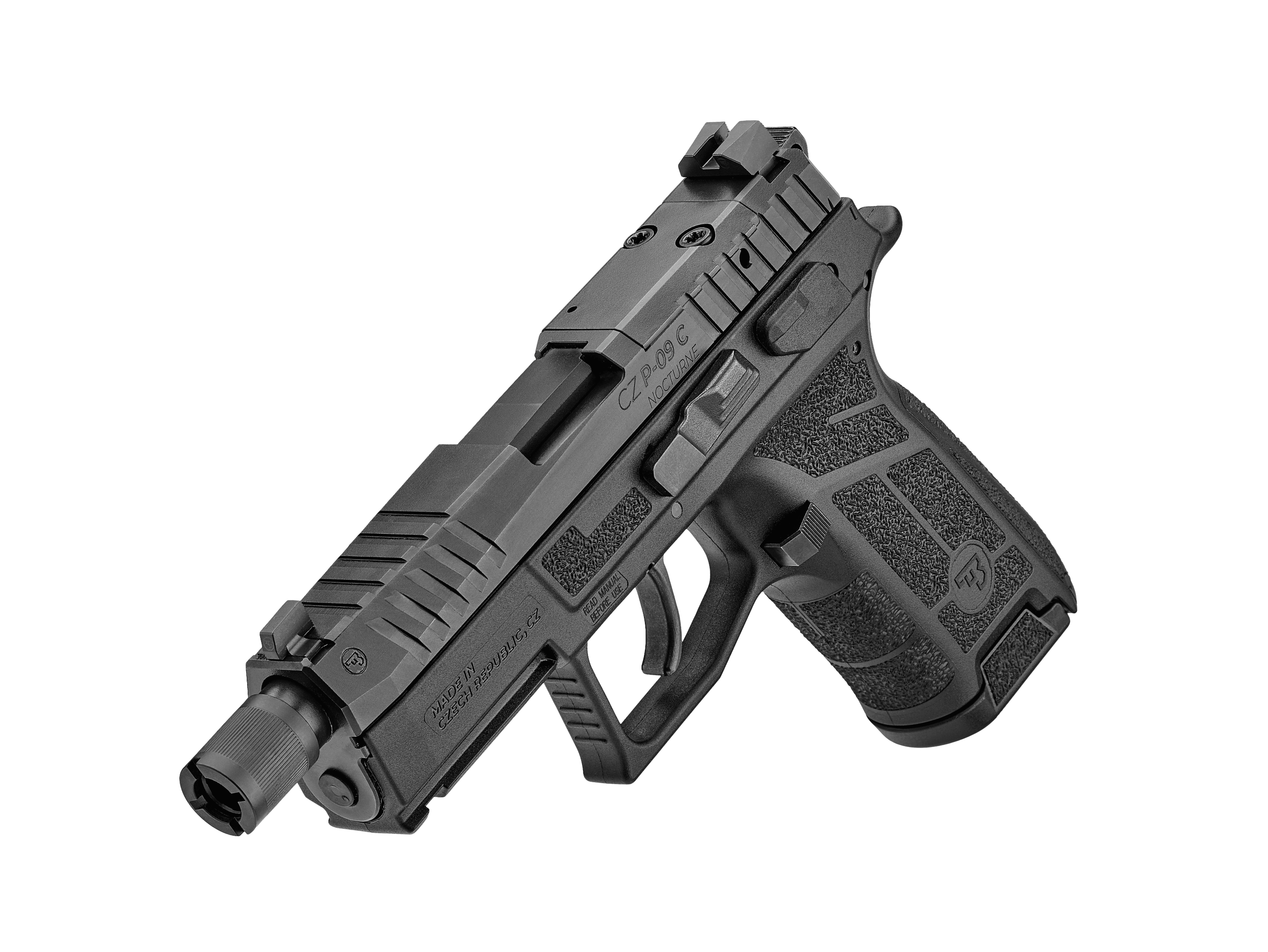 PISTOL CZ Model "P-09 C NOCTURNE SR" Cal.9MM, fiberglass-reinforced polymer frame, 15 rds magazine capacity, Luminescent sight, Tritium sight, #0714-0750-TDRBETX - Image 2