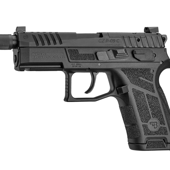PISTOL CZ Model "P-09 C NOCTURNE SR" Cal.9MM, fiberglass-reinforced polymer frame, 15 rds magazine capacity, Luminescent sight, Tritium sight, #0714-0750-TDRBETX
