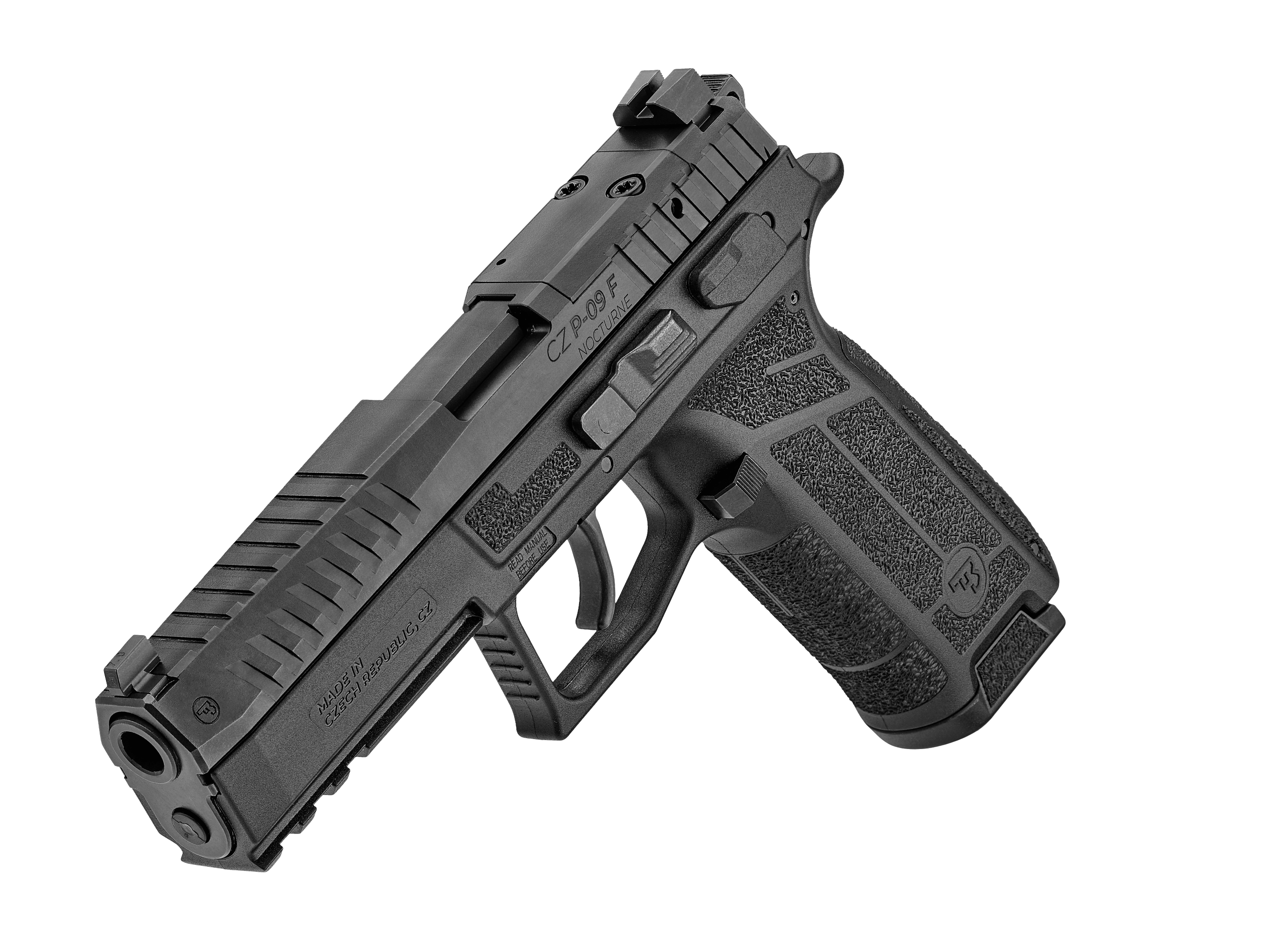 PISTOL CZ Model "P-09 F NOCTURNE" Cal.9MM, fiberglassreinforced polymer frame, 19 rds magazine capacity, Luminescent sight, Tritium sight, #0724-0750-TDRSEHX - Image 2