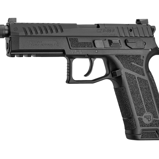 PISTOL CZ Model "P-09 F NOCTURNE SR" Cal.9MM, fiberglass-reinforced polymer frame, 19 rds magazine capacity, Luminescent sight, Tritium sight, #0724-0750-TDRSETX